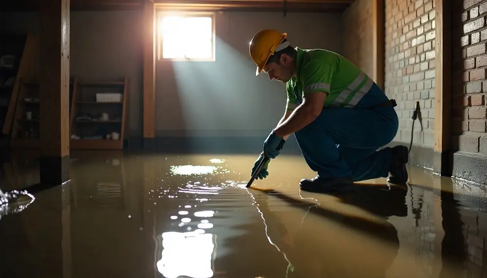 Professional water damage restoration services in Luebbering, MO
